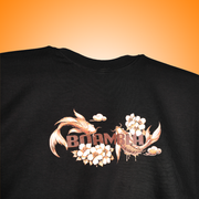 BOAMBLA | Peace Flows Within Oversized Tee | Black