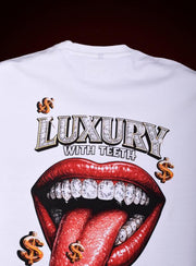 Boambla - Luxury Diamond Oversize Tee | White