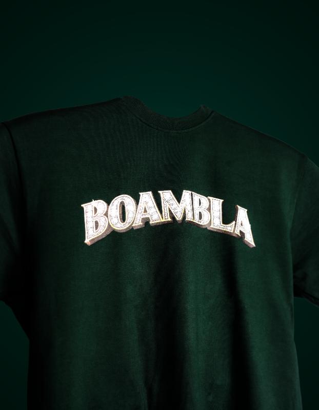 Boambla - Luxury Diamond Oversize Tee | Olive Green