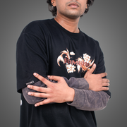 BOAMBLA | Peace Flows Within Oversized Tee | Black