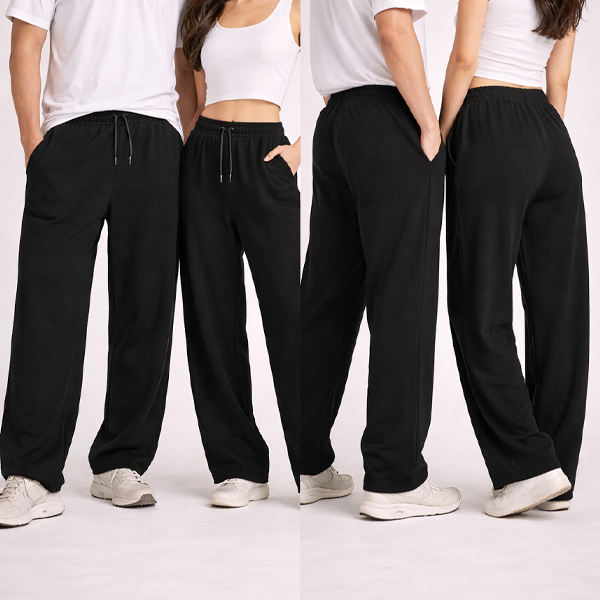 Boambla Signature Black — Everyday Essential Joggers | 290 GSM Premium Cotton | Black