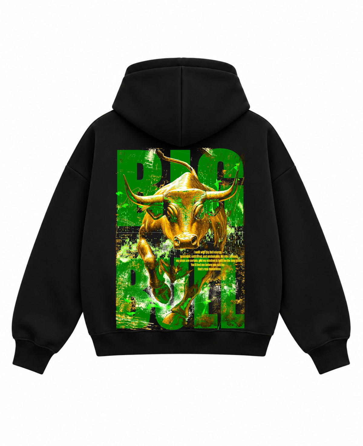 BOAMBLA BIG BULL — No Fear Oversized Hoodie | Black