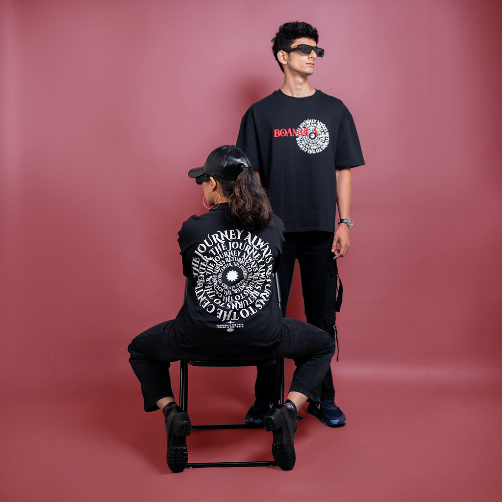 BOAMBLA | The Journey (Mandala Art) Tee | Black