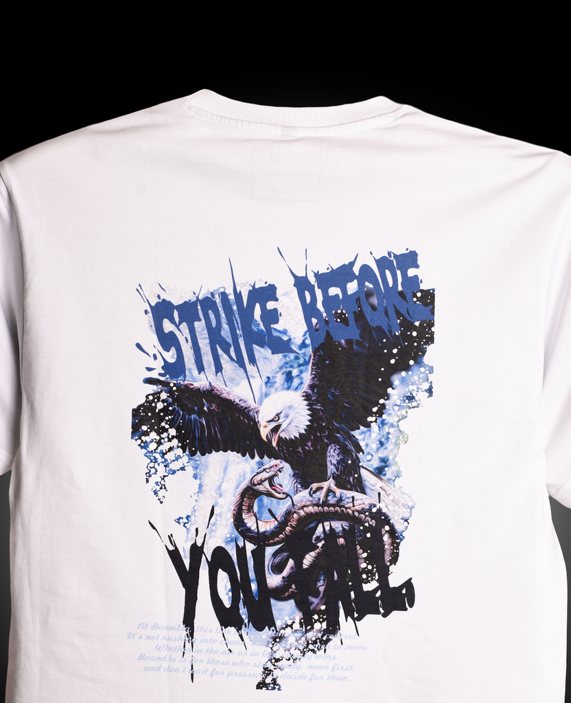 BOAMBLA | Strike Before You Fall | First Strike Series | White
