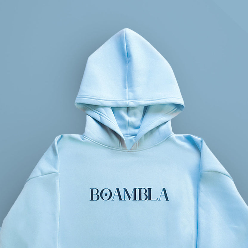 BOAMBLA White Tiger - Alpha Oversized Hoodie | Sky Blue