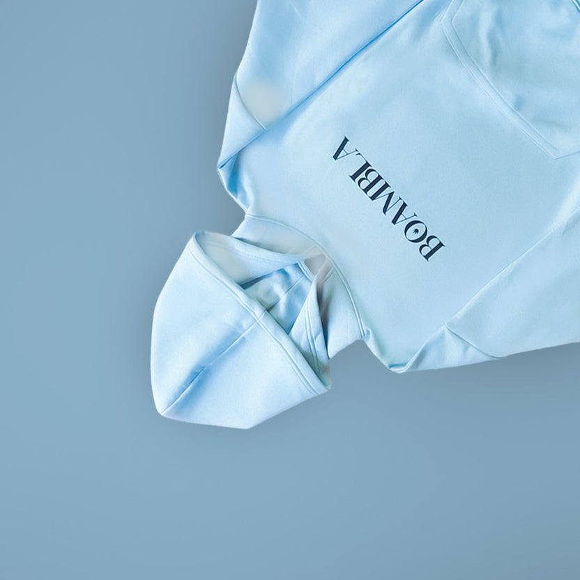 BOAMBLA SIGNATURE | EVERYDAY ESSENTIAL OVERSIZED HOODIE | SKY BLUE