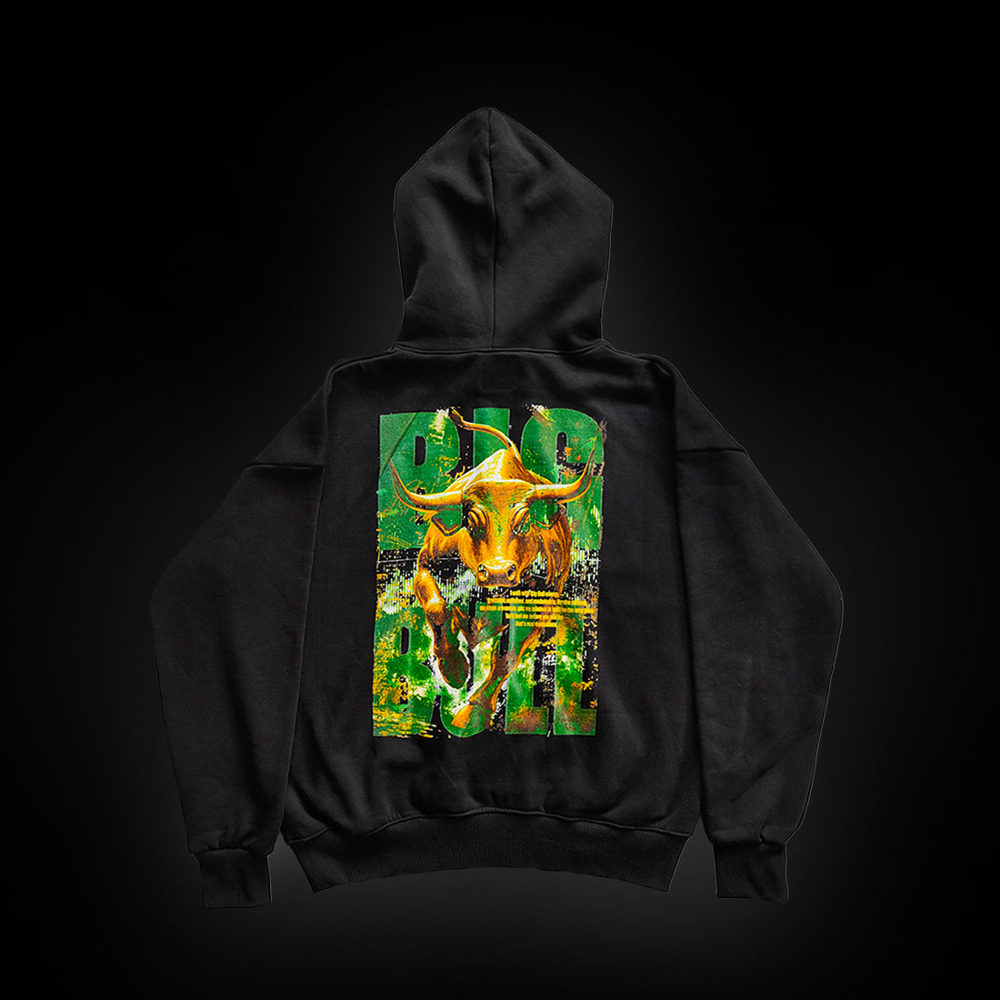 Black | BOAMBLA BIG BULL No Fear Oversized Hoodie