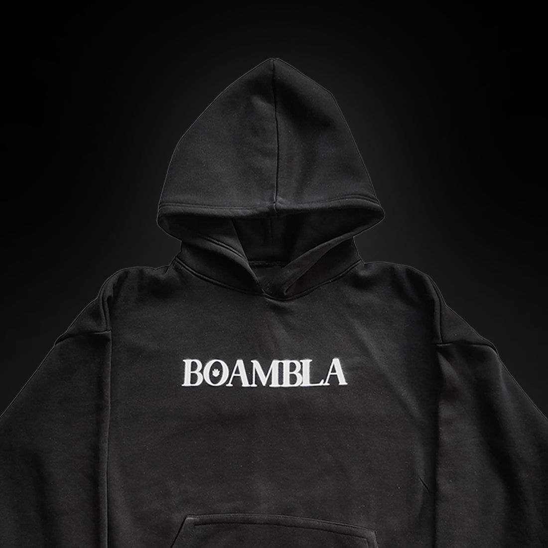 Black | BOAMBLA BIG BULL No Fear Oversized Hoodie