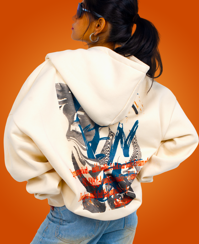 BOAMBLA Revenge — Cold Energy Oversized Hoodie | Off White