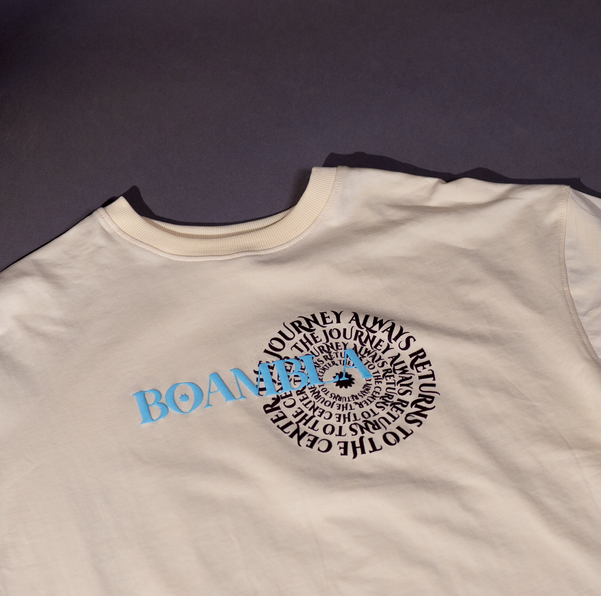 BOAMBLA | The Journey (Mandala Art) Tee | Beige
