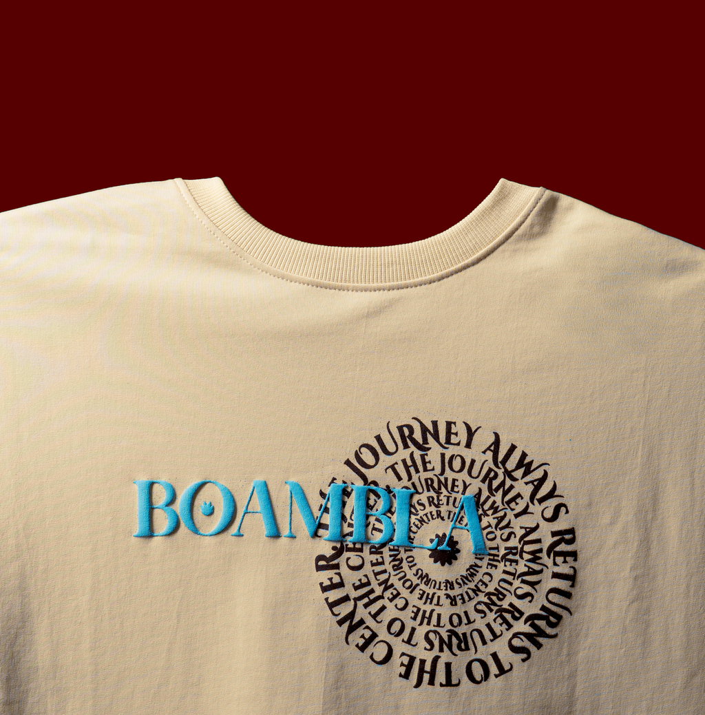 BOAMBLA | The Journey (Mandala Art) Tee | Beige
