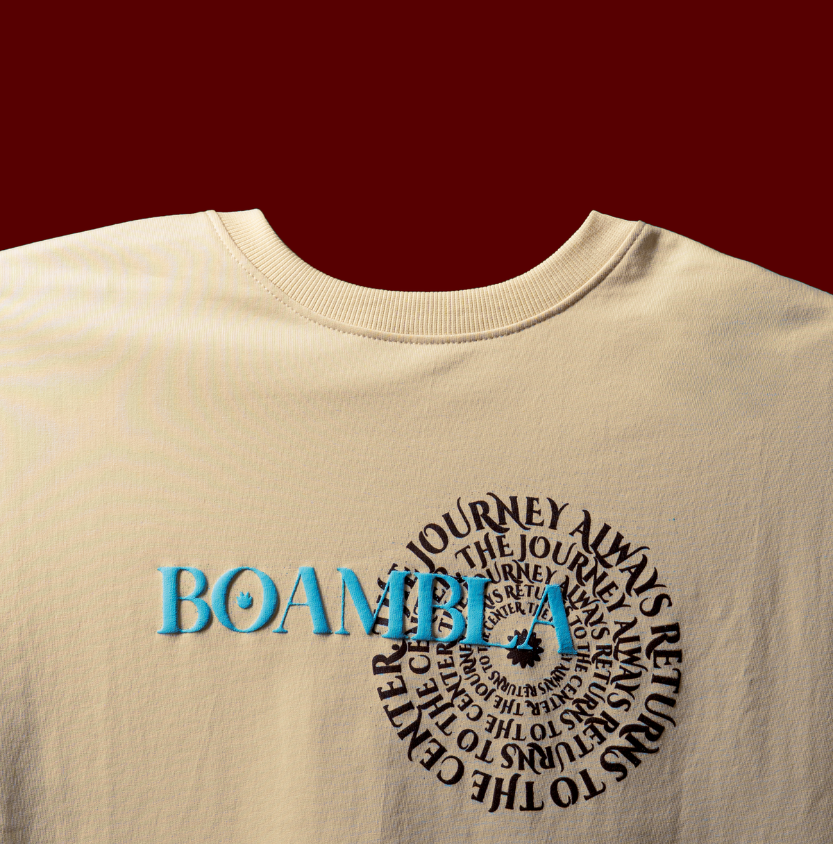 BOAMBLA | The Journey (Mandala Art) Tee | Beige