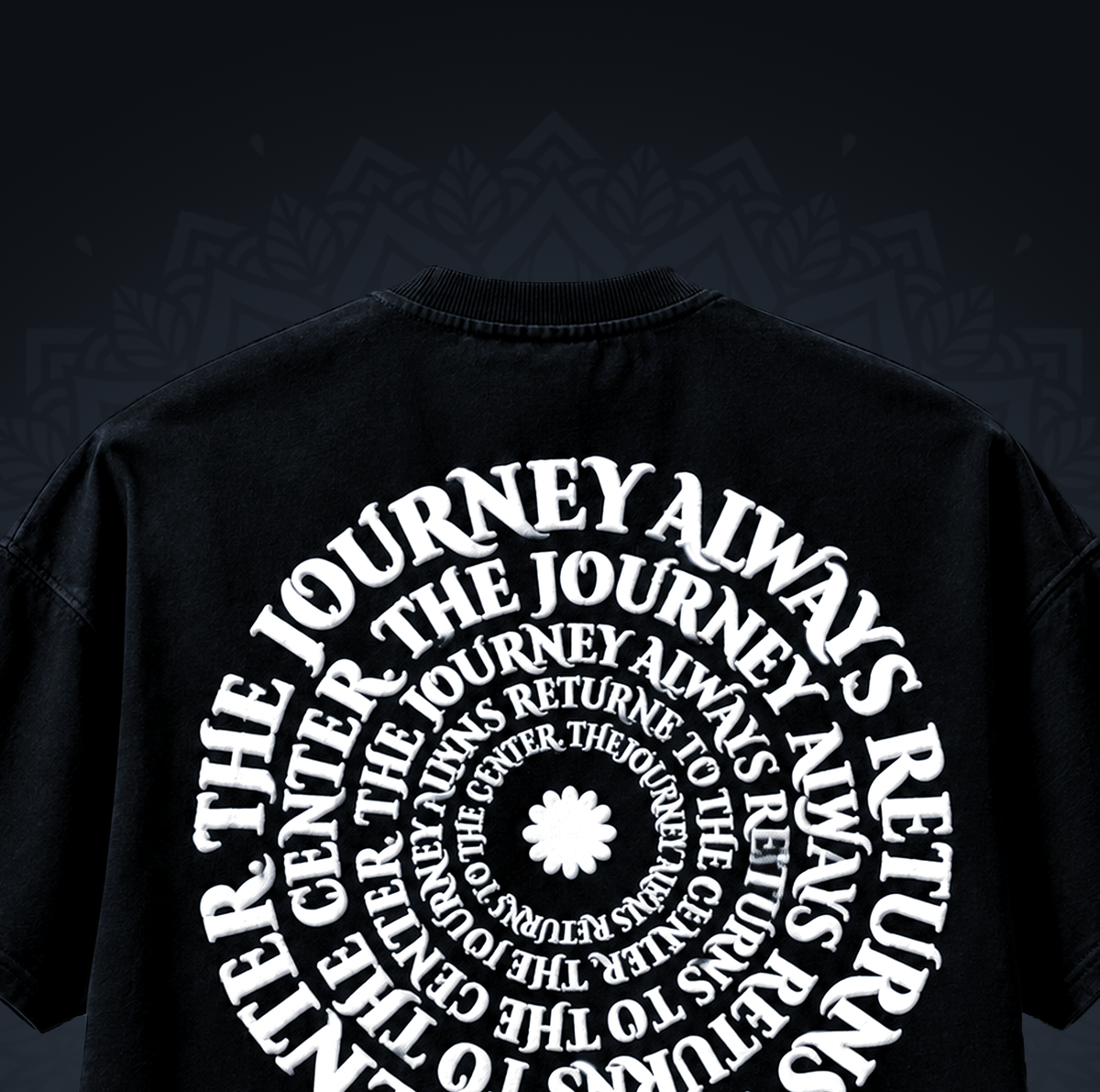 BOAMBLA | The Journey (Mandala Art) Tee | Black