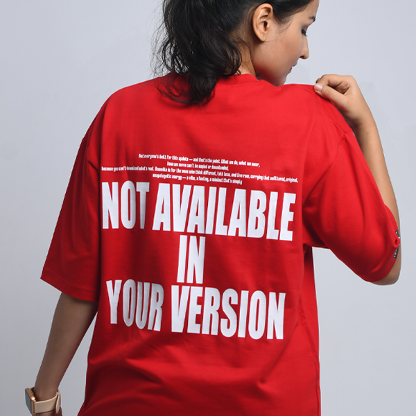 BOAMBLA Signature | Everyday Essential Oversized Tee | Red
