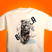 BOAMBLA White Tiger | Alpha Oversized Tee | White