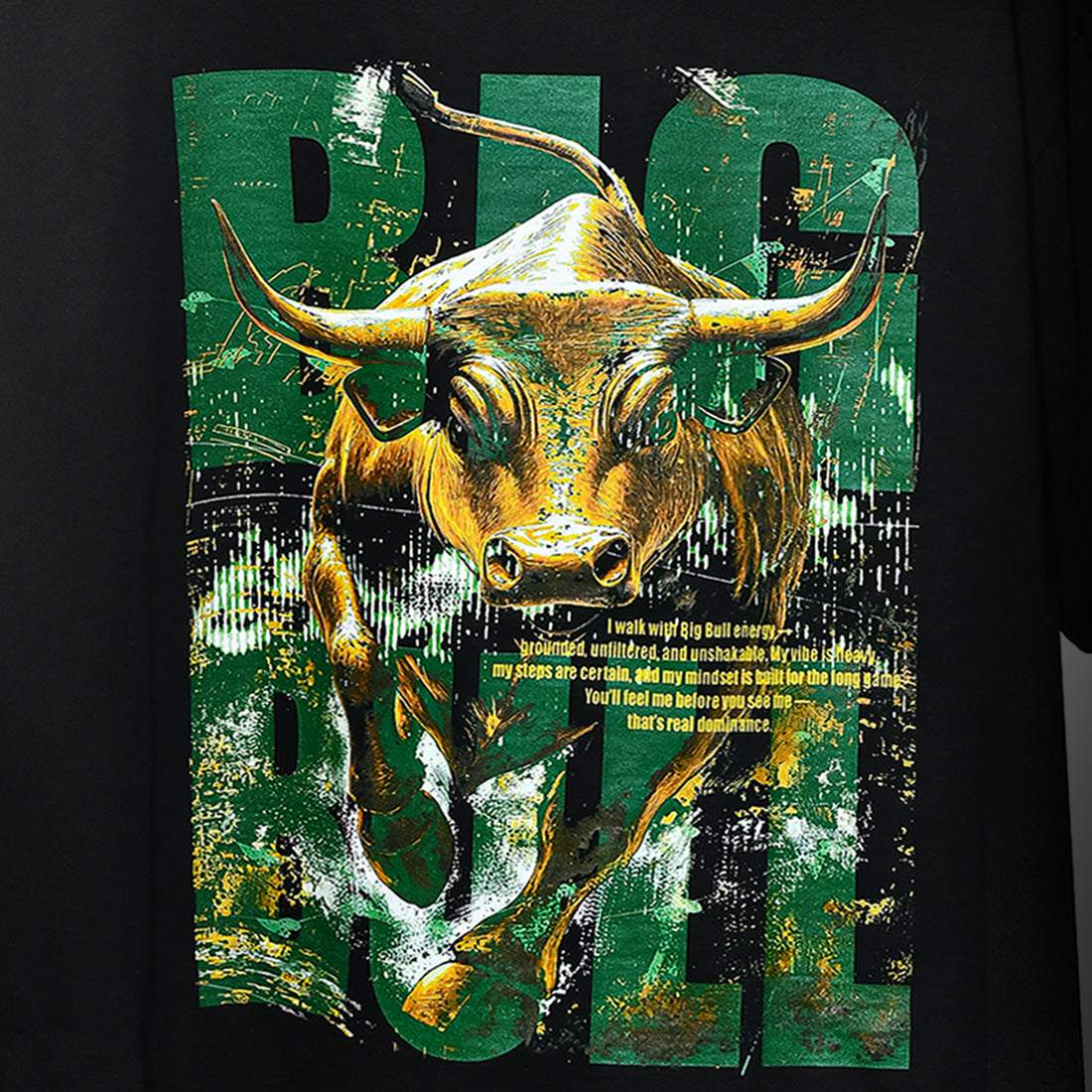 Black BOAMBLA BIG BULL — No Fear Oversized Tee