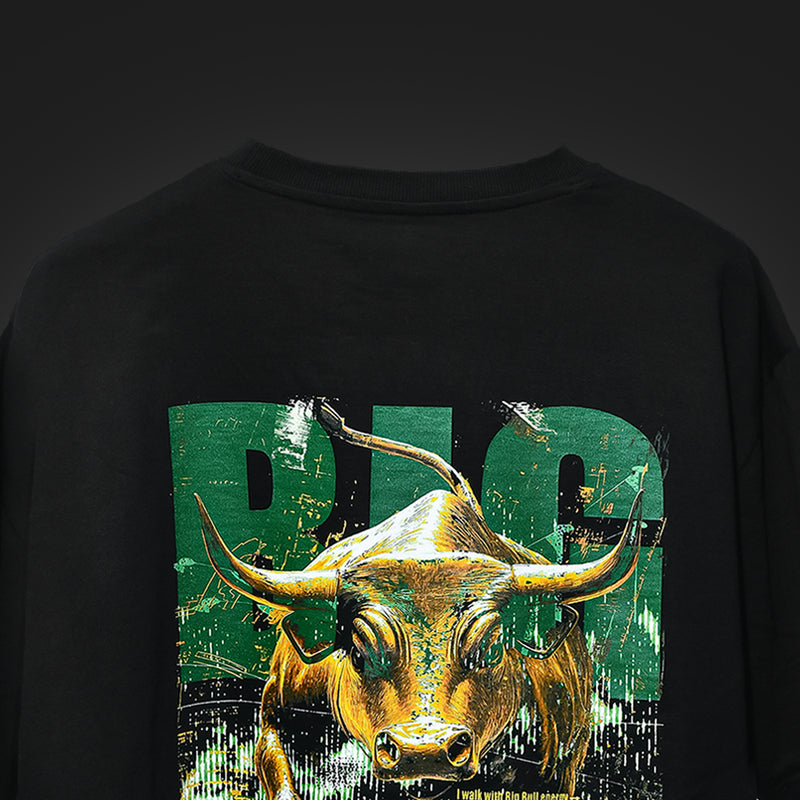 Black BOAMBLA BIG BULL — No Fear Oversized Tee