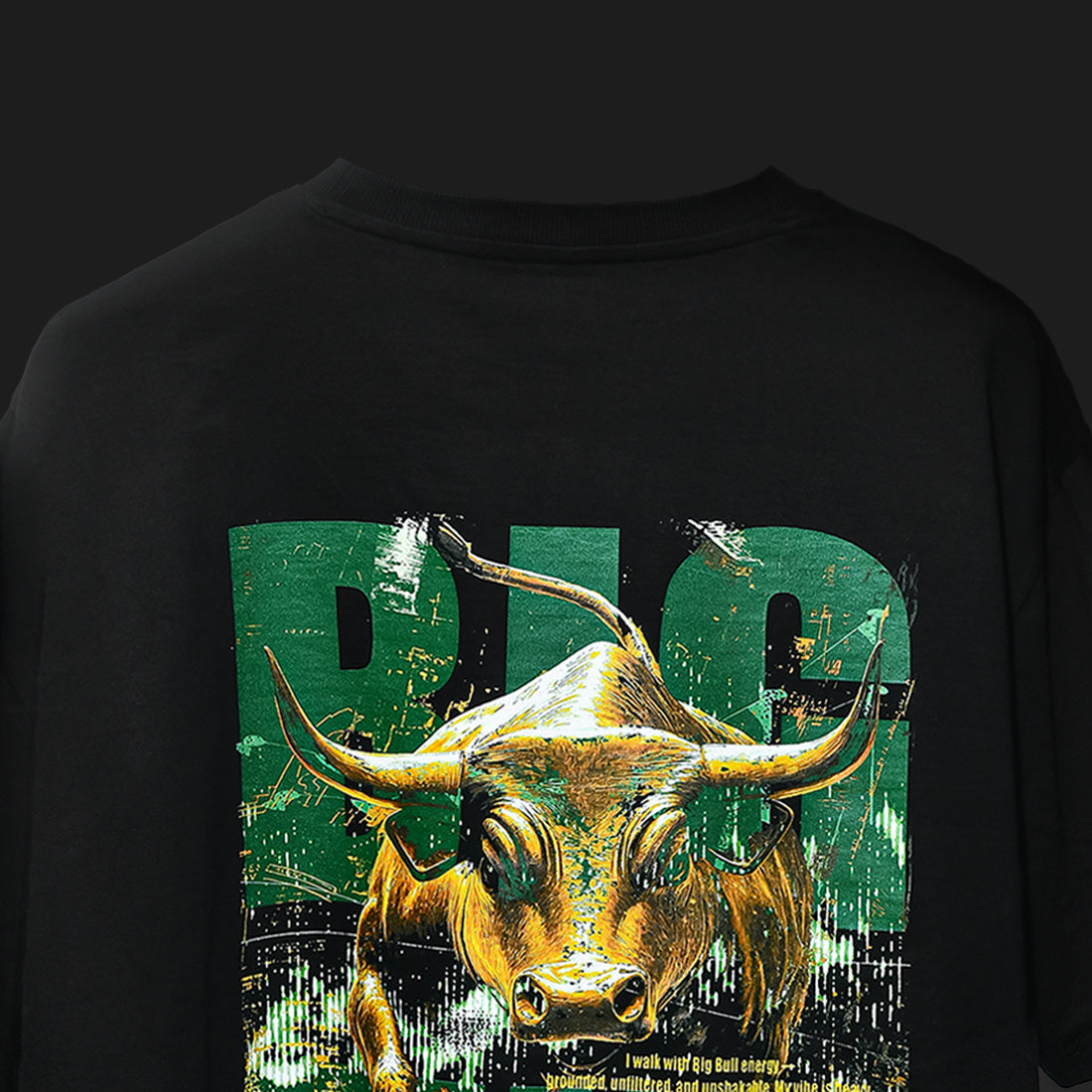 Black BOAMBLA BIG BULL — No Fear Oversized Tee