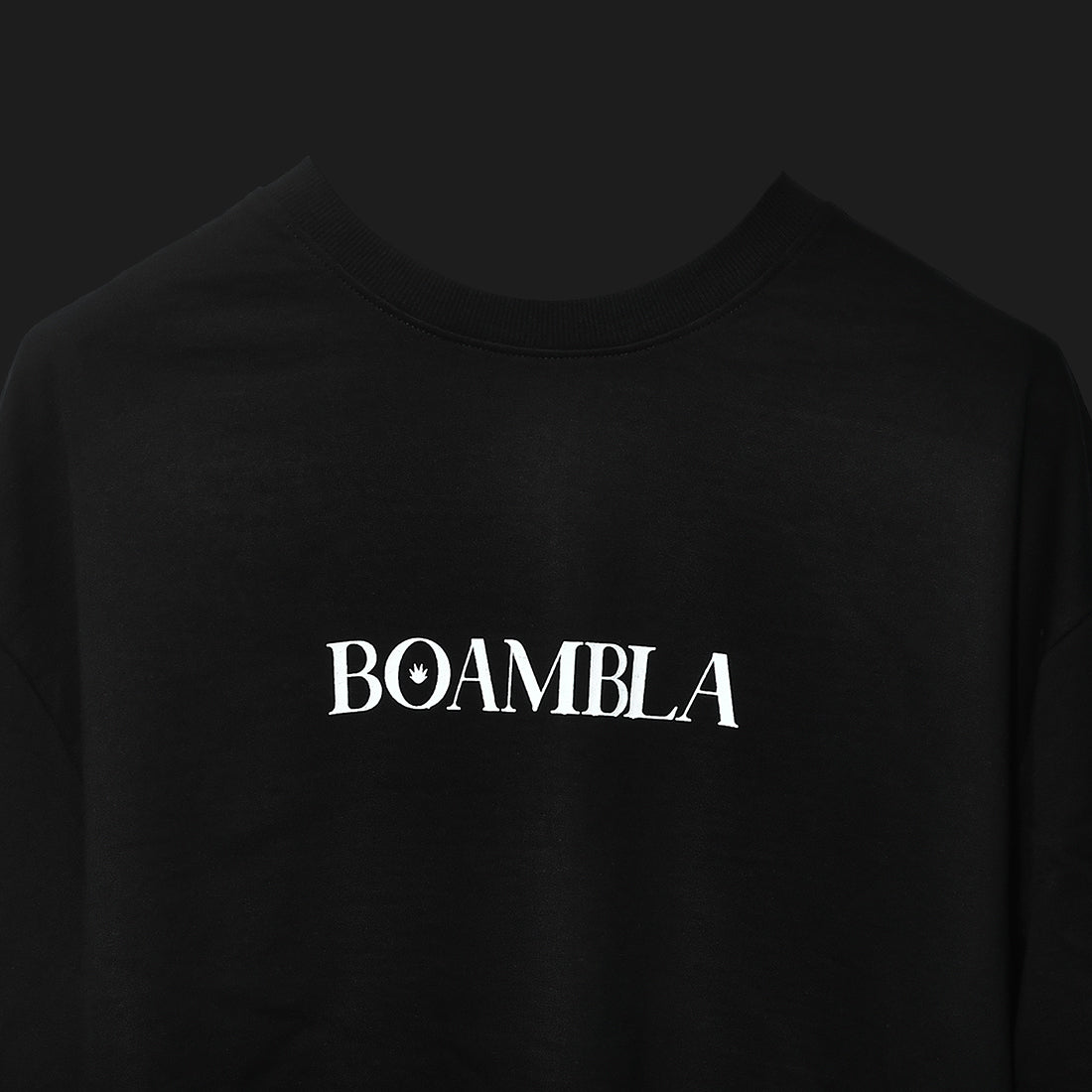 Black BOAMBLA BIG BULL — No Fear Oversized Tee