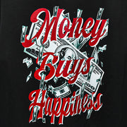 BOAMBLA Money Buys Happiness | Reality Check Oversized Tee | Black