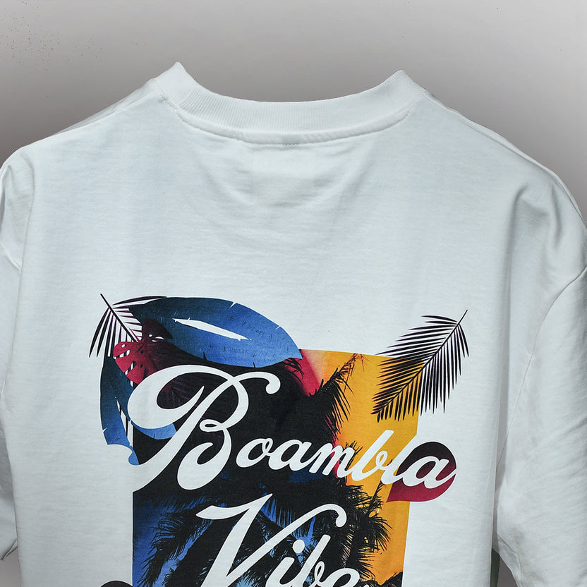 BOAMBLA Vibe Club — Members Only Oversized Tee | White