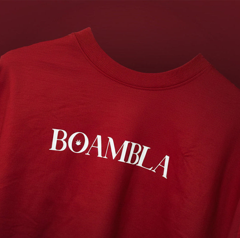 BOAMBLA Signature | Everyday Essential Oversized Tee | Red