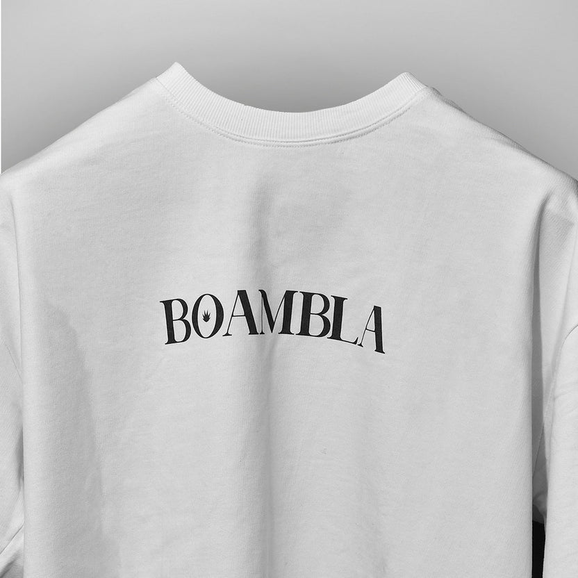 BOAMBLA Signature Everyday Essential Oversized Tee | White
