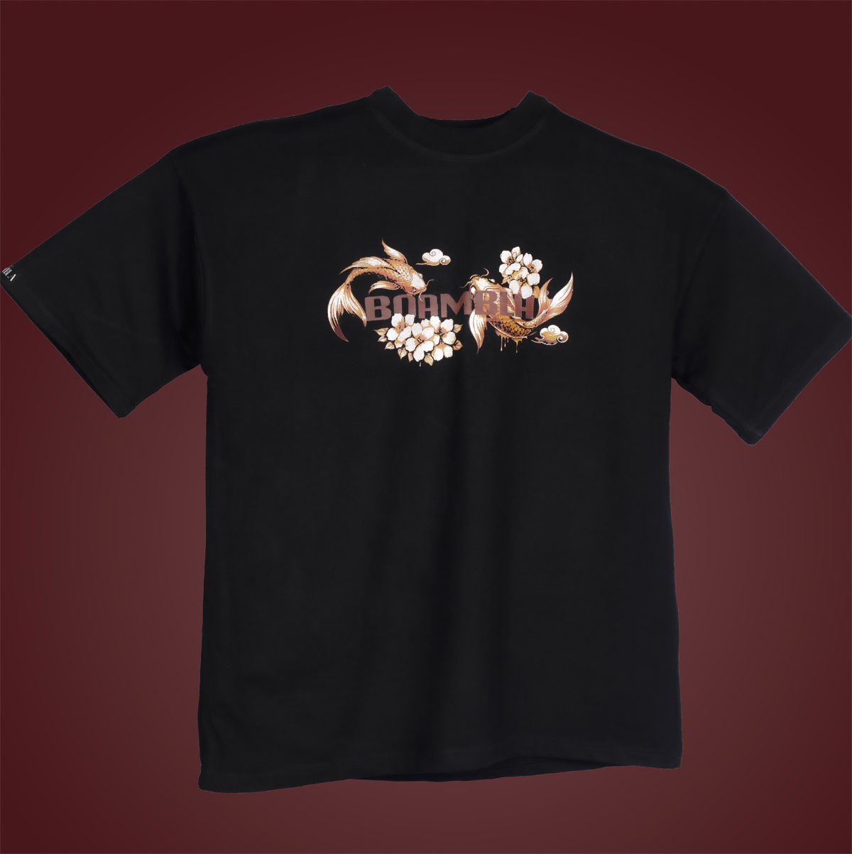 BOAMBLA | Peace Flows Within Oversized Tee | Black