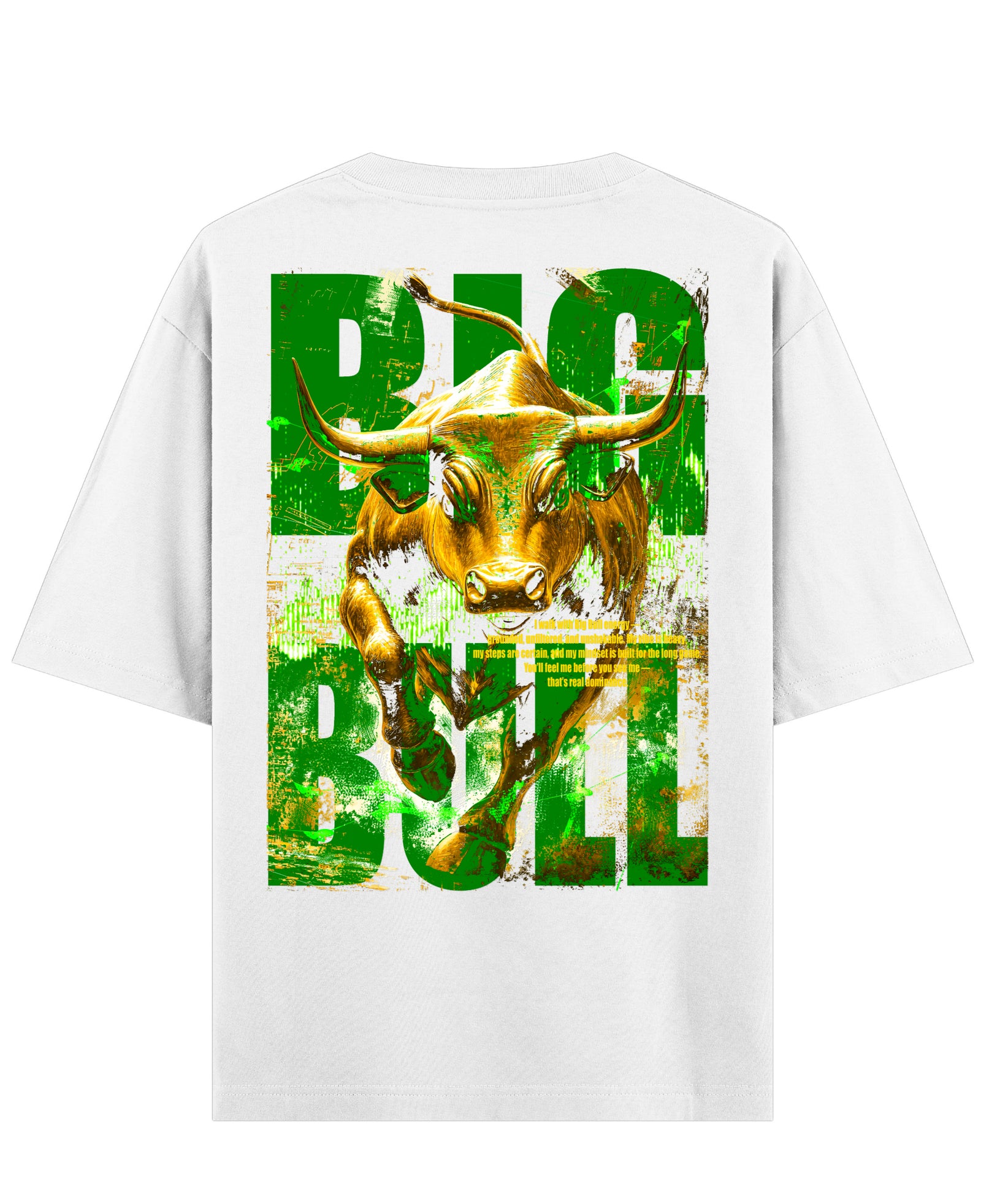 White Oversized T-shirt Back Design