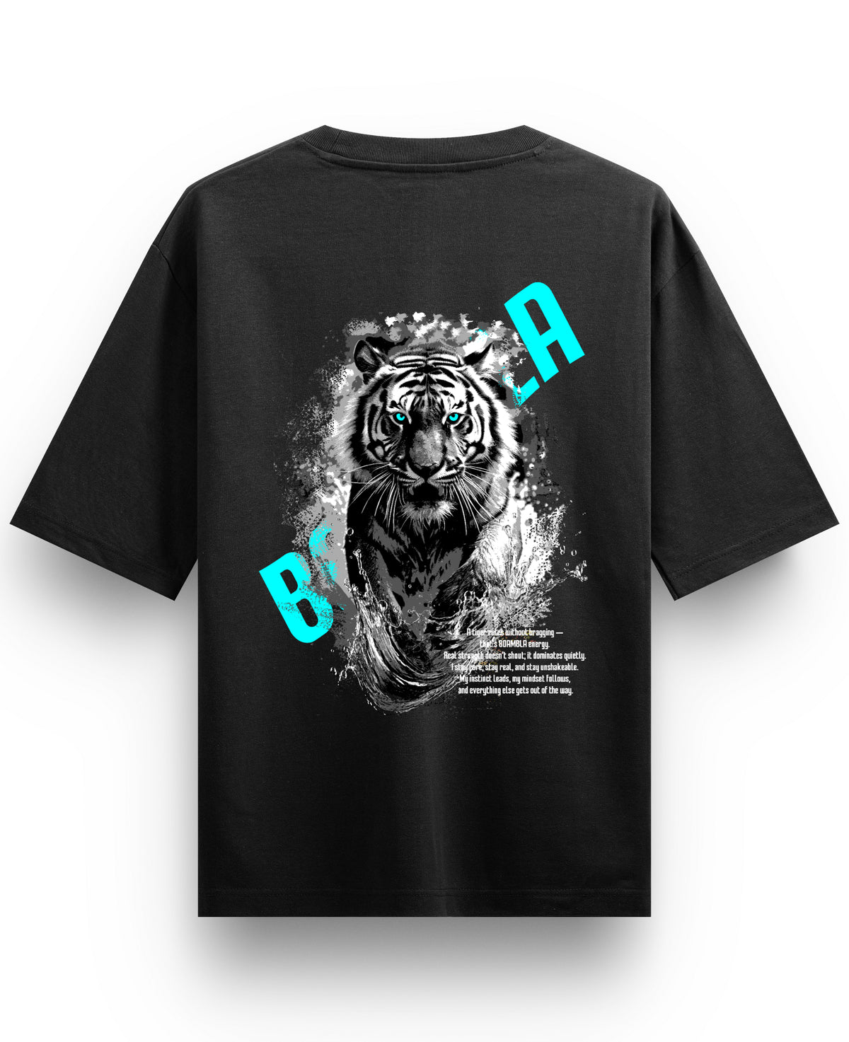Black Oversized T-shirt Back Design