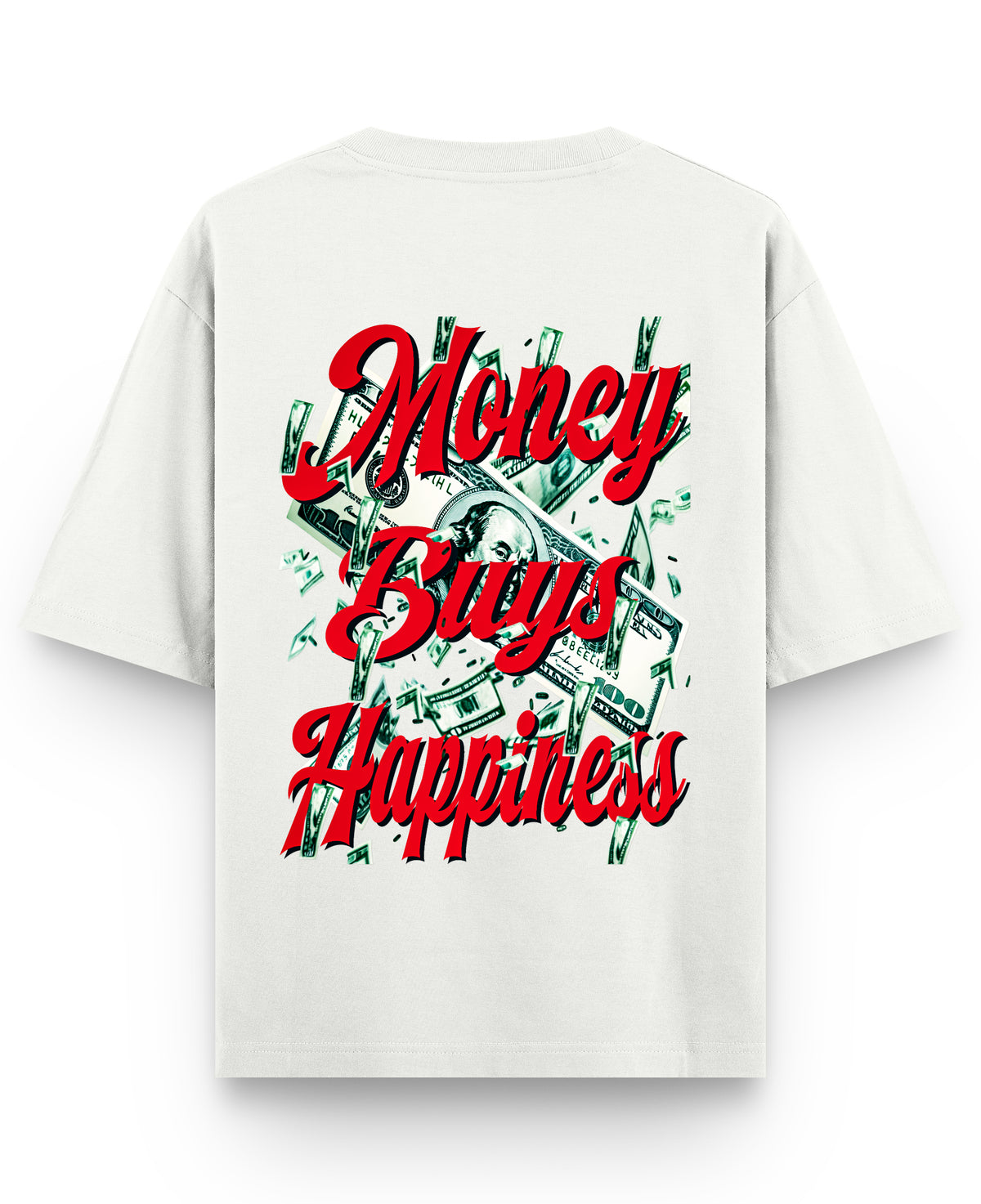 Off White Oversized T-shirt Back Design