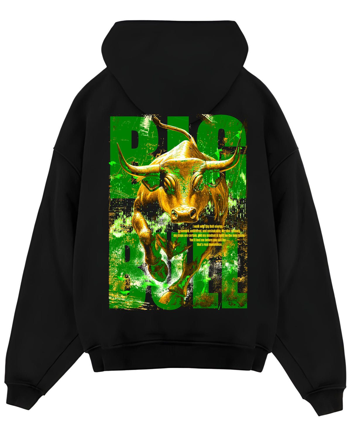 Black Oversized Hoodie Back Design