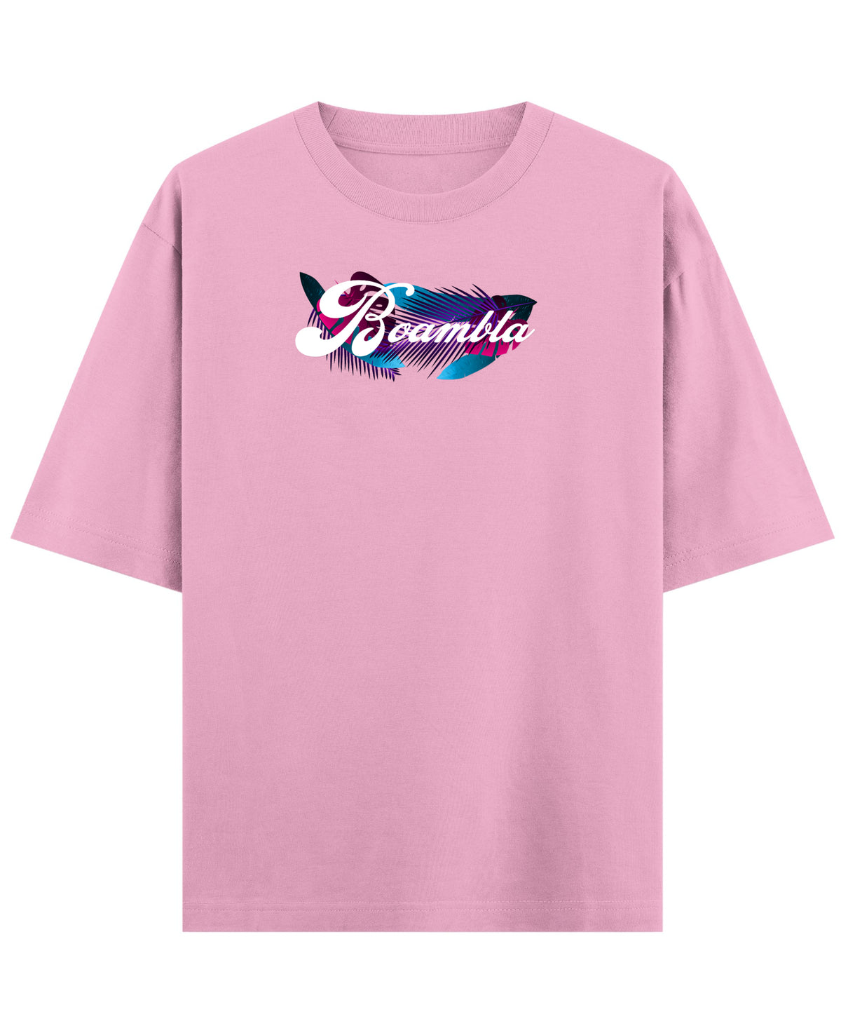 Baby Pink Oversized T-Shirt Front Design