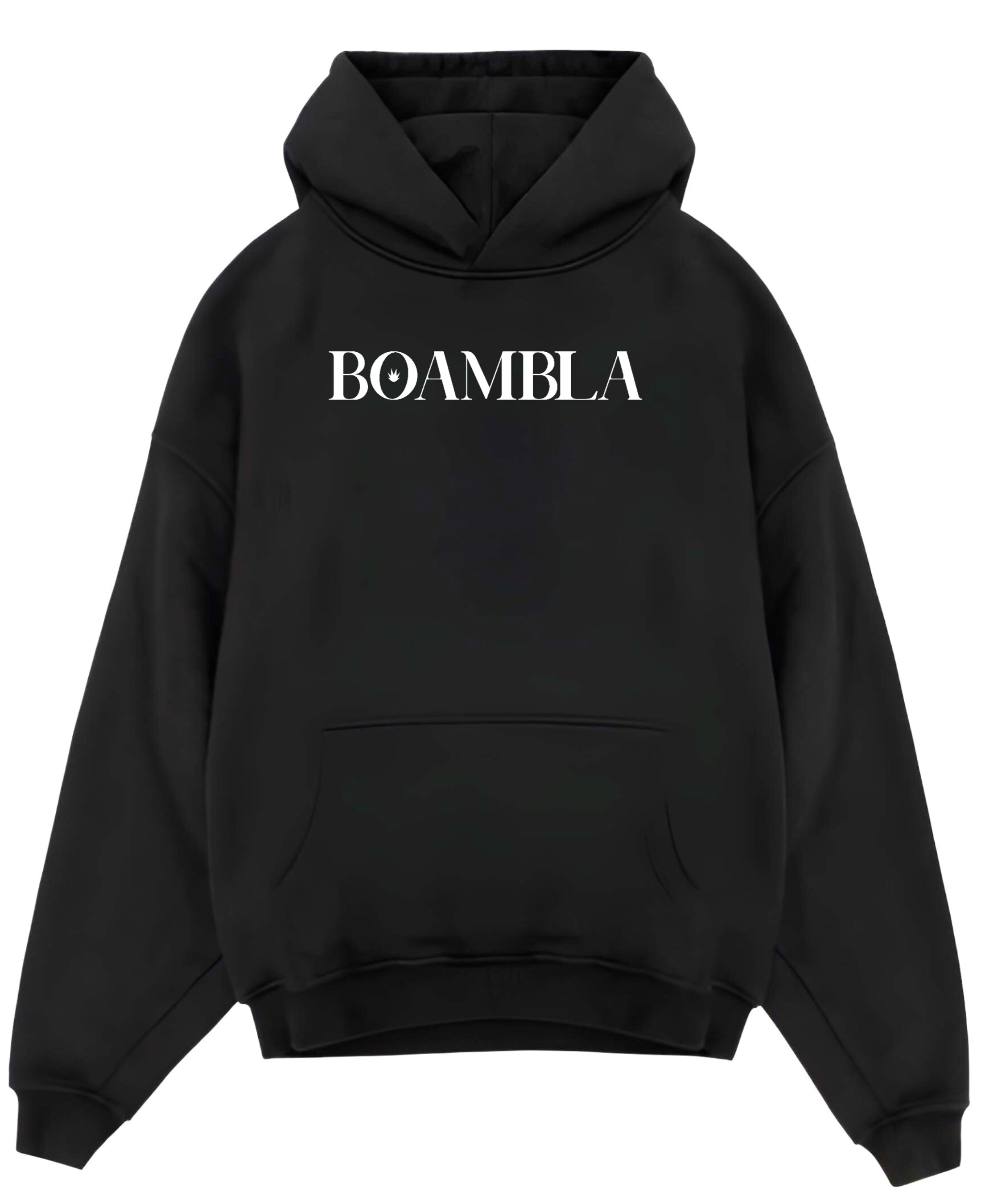 Black Oversized Hoodie Front Design